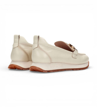 Hispanitas Boleromet Beige Leder Slipper