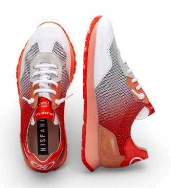 Hispanitas Borneo Leather Sneakers red