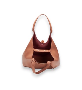 Hispanitas Bolsa de m�o Covent castanha clara