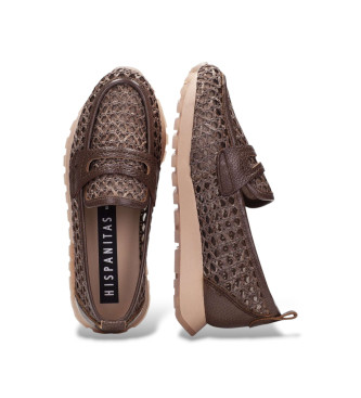Hispanitas Brown Marrakech Loafers