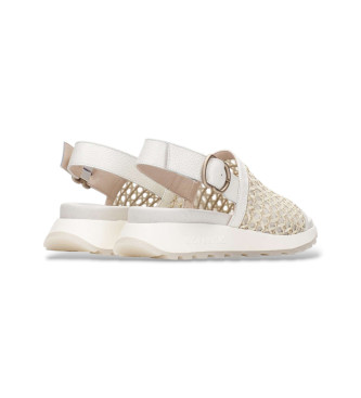 Hispanitas Sand�lias de couro Marrakech em branco