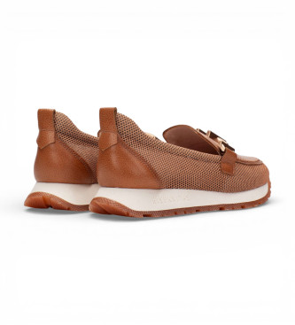 Hispanitas Mocassini in pelle marrone Melbourne