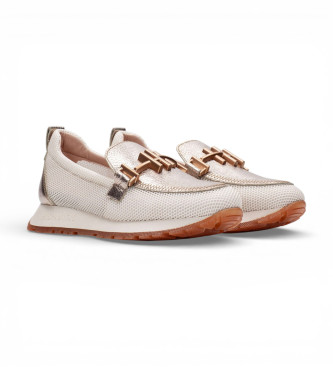 Hispanitas Melbourne Mokkasiner i l�der, m�rk beige