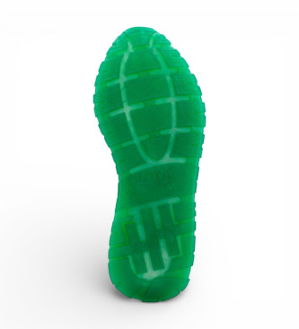 Hispanitas Melbourne l�dermokkasiner hvid, gr�n