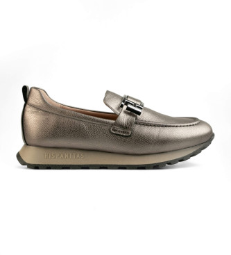 Hispanitas Mocassins en cuir Bolmet bronze