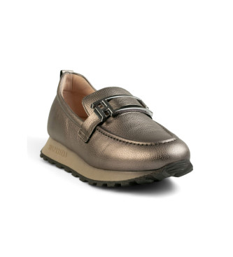 Hispanitas Mocassins en cuir Bolmet bronze