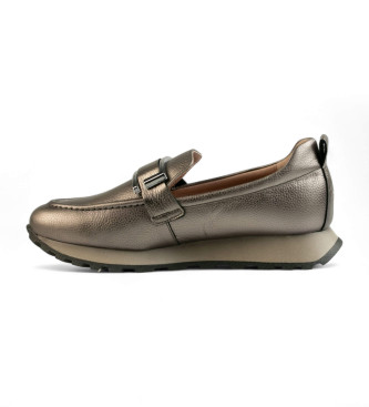 Hispanitas Mocassins en cuir Bolmet bronze