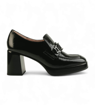 Hispanitas Mocassins en cuir Basalt noir