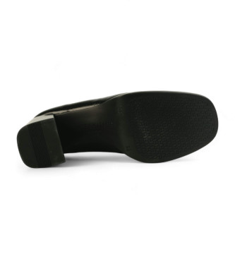 Hispanitas Mocassins en cuir Basalt noir