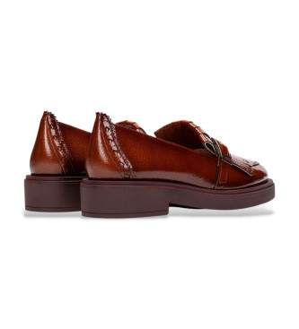 Hispanitas Braune Leder-Mokassins