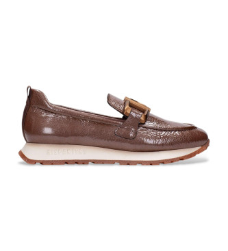 Hispanitas Mocasines de Piel Kansas Rock marrn