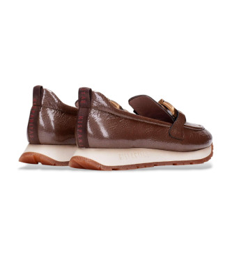 Hispanitas Mocasines de Piel Kansas Rock marrn