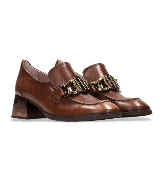 Hispanitas Mocassins en cuir marron