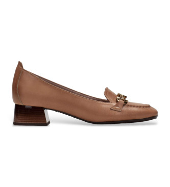 Hispanitas Brune loafers i lder