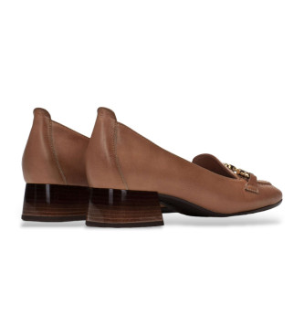 Hispanitas Brune loafers i lder