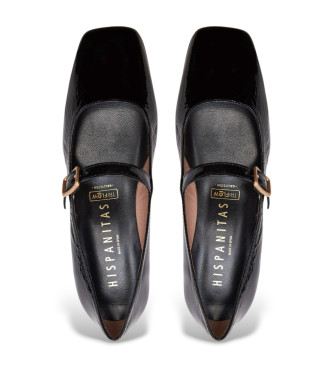Hispanitas Mocassins en cuir Mary Jane noir