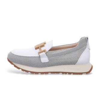 Hispanitas Mocassins Melbourne en cuir blanc