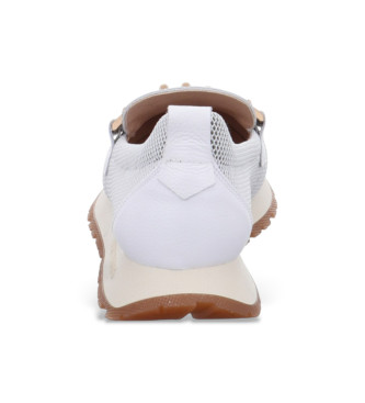 Hispanitas Mocassins Melbourne en cuir blanc