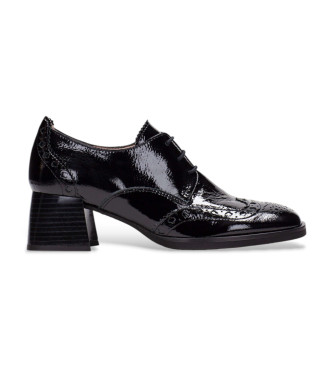 Hispanitas Leder Mokassins Pointed Toe schwarz