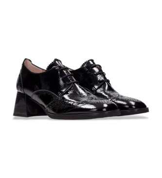 Hispanitas Leder Mokassins Pointed Toe schwarz