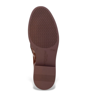 Hispanitas Braune Leder-Slipper von Rio