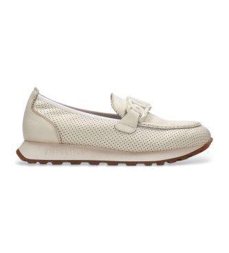 Hispanitas Sport beige leren loafers