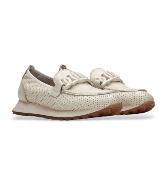 Hispanitas Sport beige leren loafers