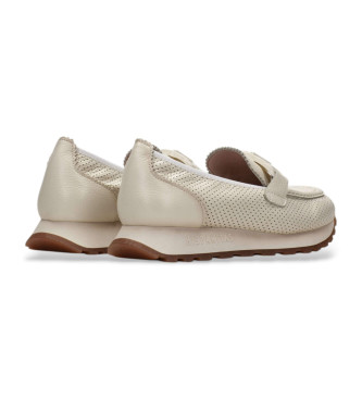 Hispanitas Sport beige leren loafers