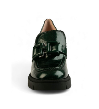 Hispanitas Mocassins en cuir Green Track