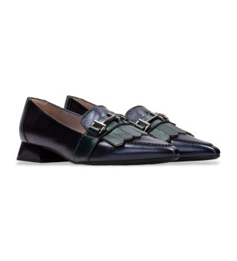 Hispanitas Triflow navy leather loafers