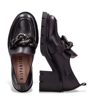 Hispanitas Zurich Leather Moccasins black