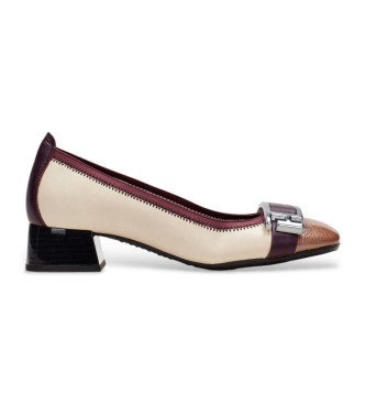 Hispanitas Manila Vino-Milk beige leather shoes