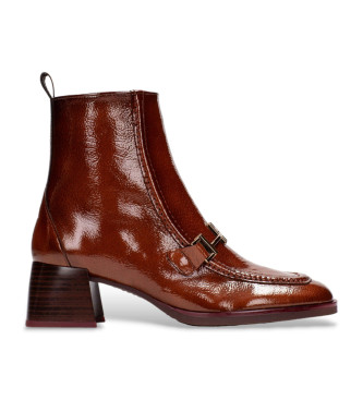 Hispanitas Rio brown leather ankle boots