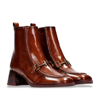 Hispanitas Rio brown leather ankle boots