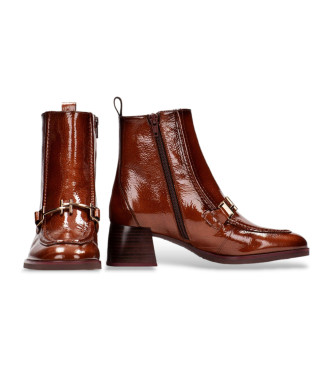 Hispanitas Rio brown leather ankle boots