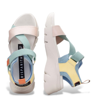 Hispanitas Dakar Leather Sandals blue