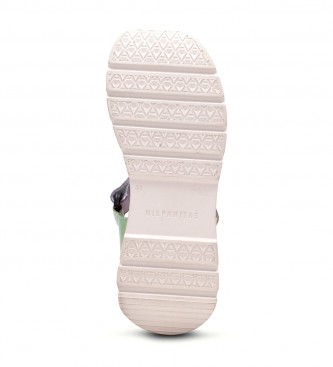 Hispanitas Flerfrgade Grazia-sandaler i lder -Hjd 6cm