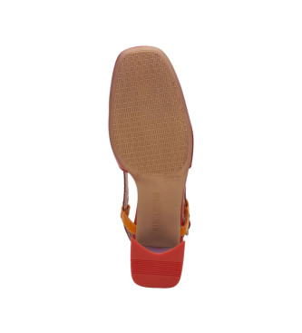 Hispanitas Multicoloured Malta leather sandals -Heel height 6.5cm