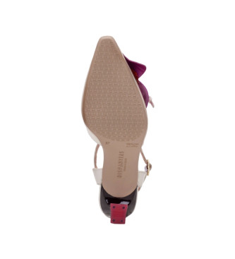 Hispanitas Różowe skórzane sandały Panna - Wysokość obcasa 6,5 cm