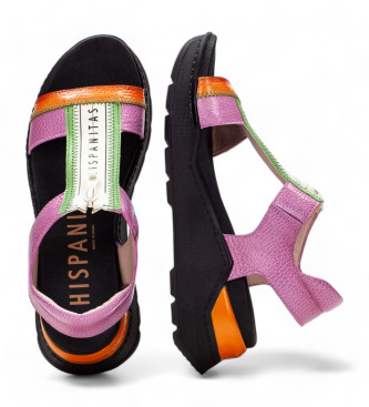 Hispanitas Leather sandals Sport Grazia multicolour