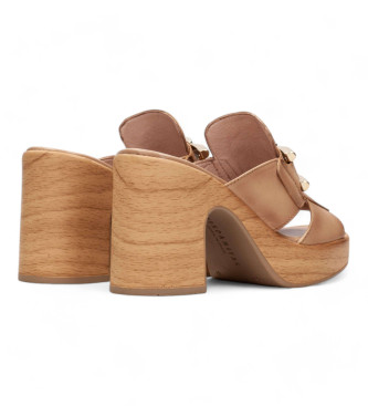 Hispanitas Mykonos brown sandals