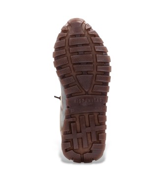 Hispanitas Sneakers in pelle Oregon taupe