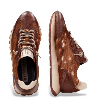 Hispanitas Skind sneakers Oregon brun