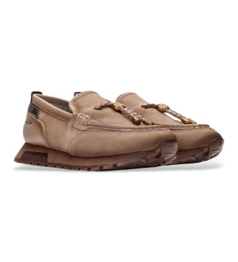 Hispanitas Mocassini in pelle Oregon taupe