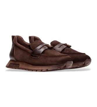 Hispanitas Zapatillas de Piel Oregon marrón