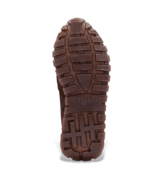 Hispanitas Zapatillas de Piel Oregon marrón
