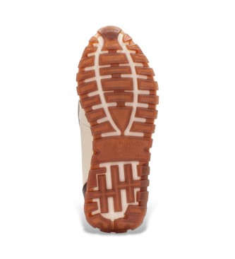 Hispanitas Oregon sneakers i beige læder
