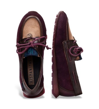Hispanitas Zinnia Lederschuhe bordeauxrot