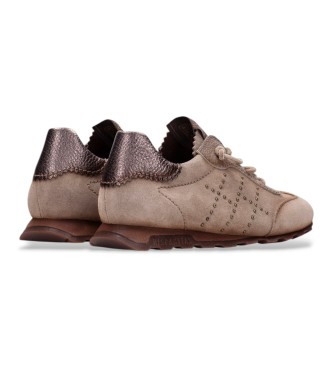 Hispanitas Zinnia sko i skind, taupe
