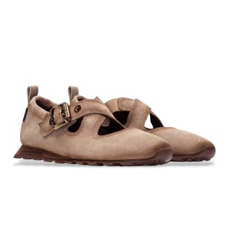 Hispanitas Zinnia Taupe Lederschuhe